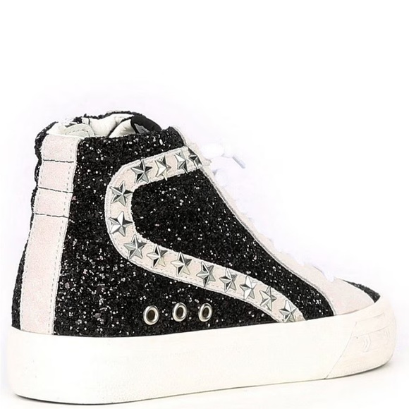 Vintage Havana dormy glitter star studded high top platform sneaker - Picture 8 of 12